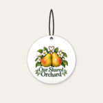 Our Shared Orchard Ceramic Ornament in white