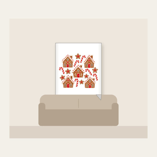 Product image Gingerbread Houses and Candy Canes Fleece Blanket