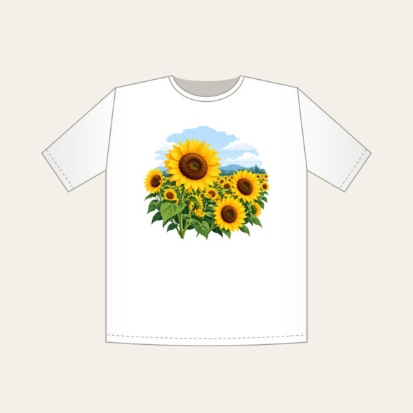 Product image Sunflower Field Under a Pale Sky T-Shirt