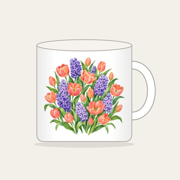 Product image Tulip and Hyacinth Beds Mug