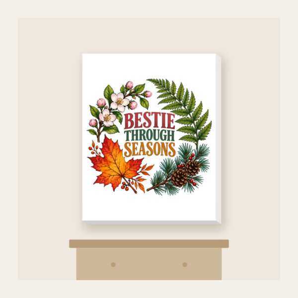Product image Bestie Through Seasons Canvas Print