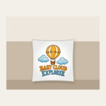 BABY CLOUD EXPLORER Pillow in white