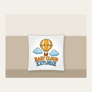 BABY CLOUD EXPLORER Pillow in white