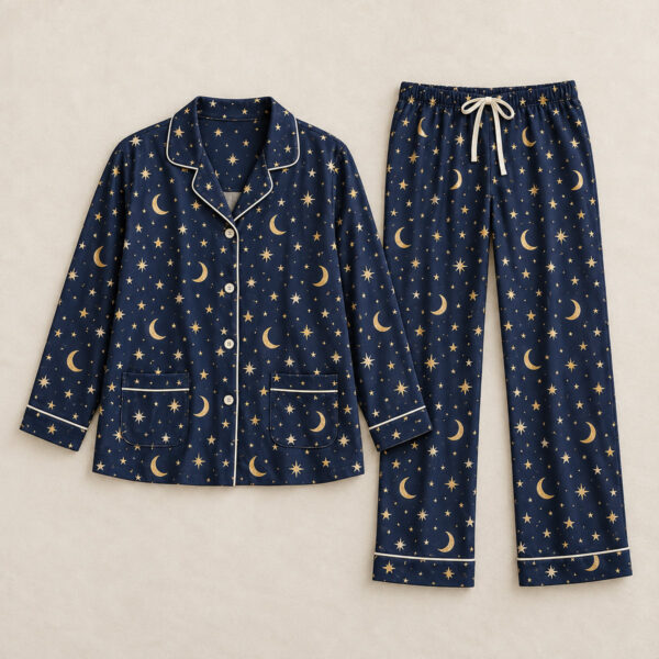 Product image Navy Piping Pocket Pajama Set