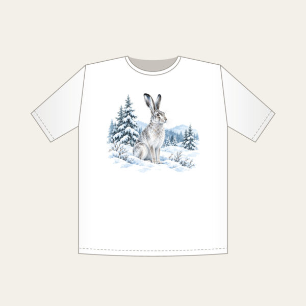 Product image Hare in a Snowy Field with Pines T-Shirt