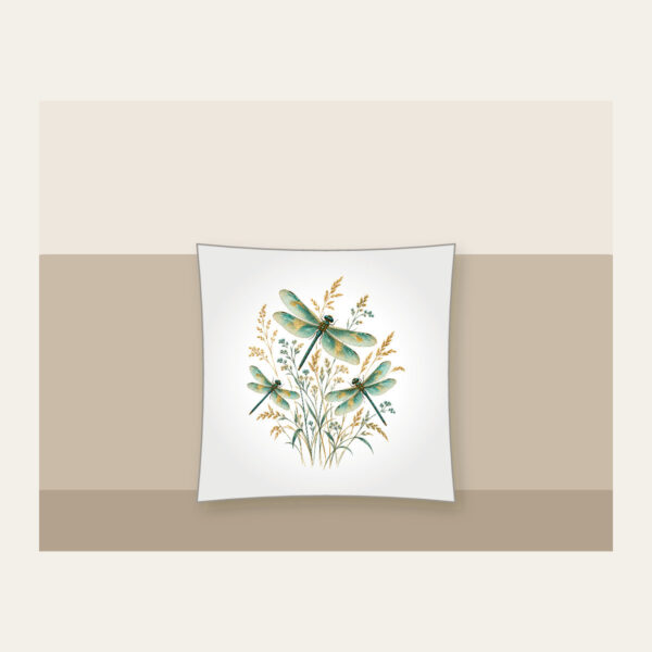 Product image Dragonflies over Meadow Grasses Pillow