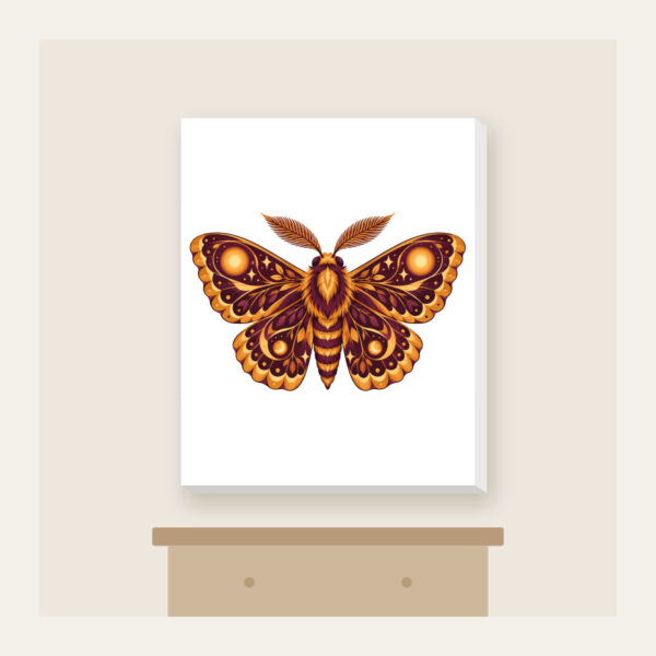 Product image Glowing Amber Moth Canvas Print