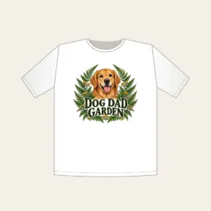 DOG DAD GARDEN T-Shirt in white