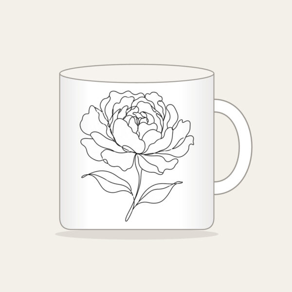 Product image Peony in One Line Mug