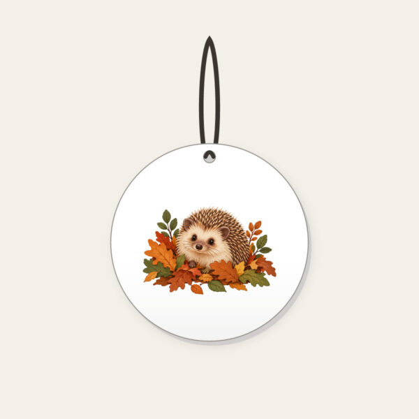 Product image Hedgehog Among Fallen Leaves Ceramic Ornament
