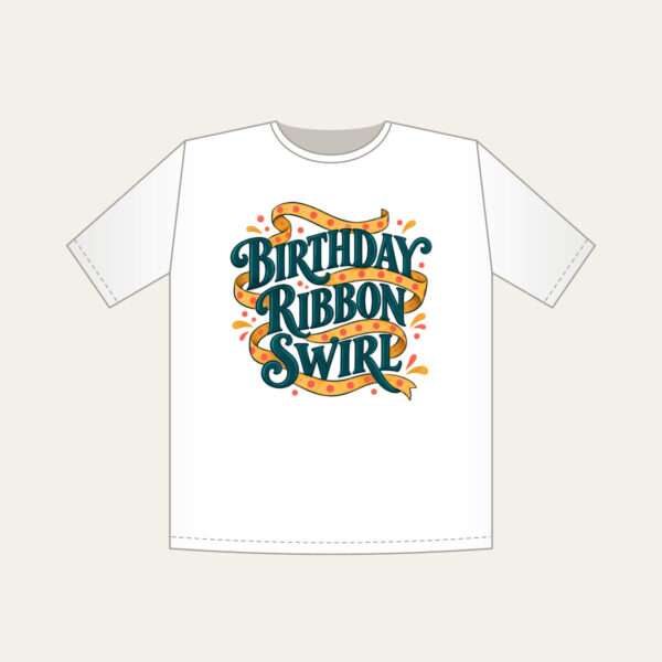 Product image Birthday Ribbon Swirl T-Shirt