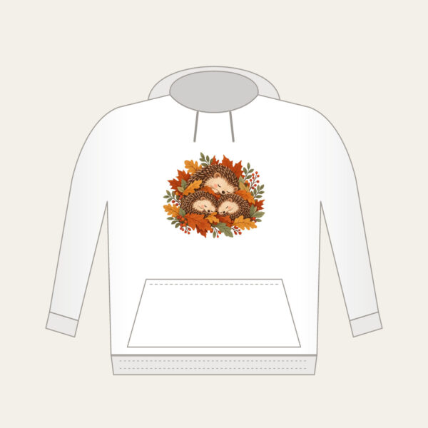 Product image Sleeping Hedgehogs in Autumn Leaves Hoodie