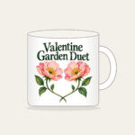 Valentine Garden Duet Mug in white