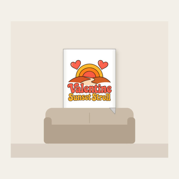 Product image Valentine Sunset Stroll Fleece Blanket