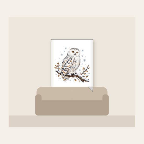 Product image Snowy Owl in Snowfall Fleece Blanket
