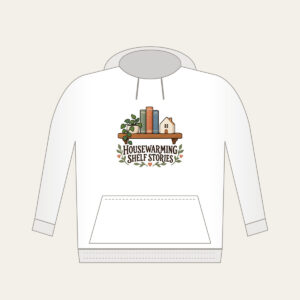 HOUSEWARMING SHELF STORIES Hoodie in white