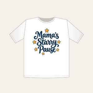 Mama's Starry Pause T-Shirt in white