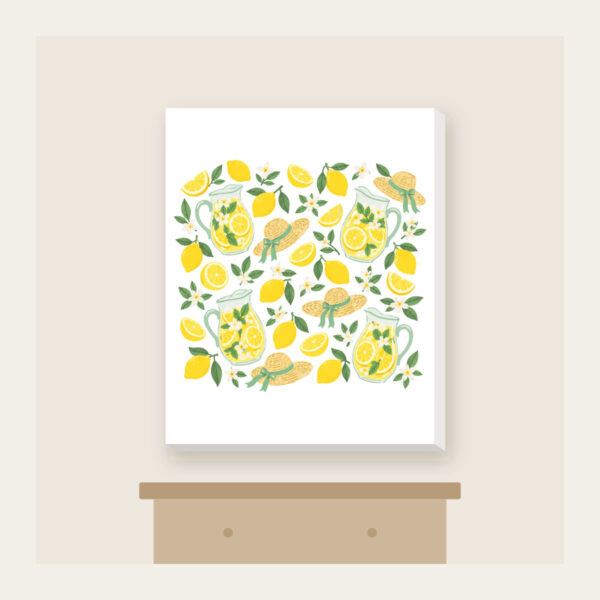 Product image Lemonade Stand Pitchers and Lemons Canvas Print