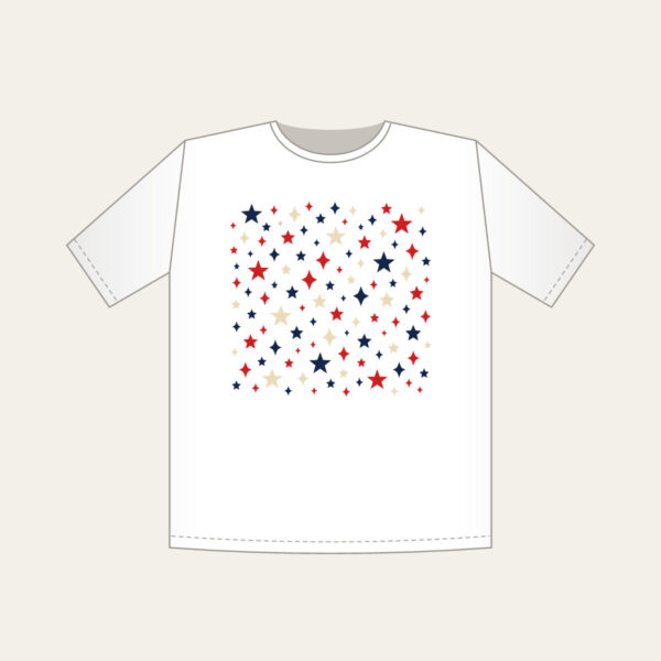Product image Small Stars and Diamonds Repeat in Navy T-Shirt