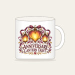 ANNIVERSARY LANTERN LIGHT Mug in white