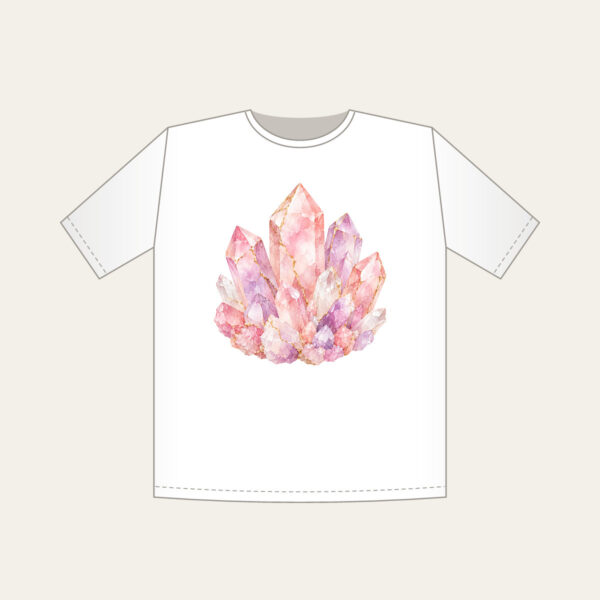 Product image Rose Quartz Crystal Pattern T-Shirt