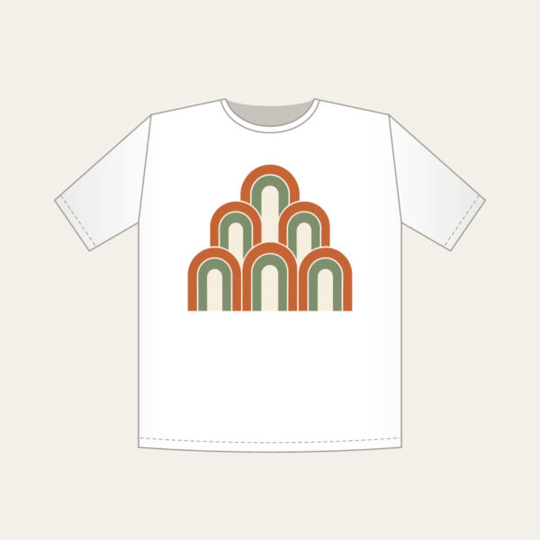 Product image Terracotta Nested Arches T-Shirt