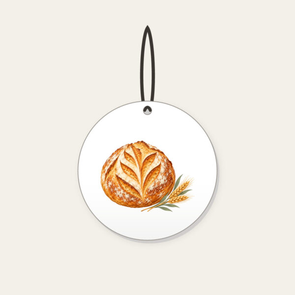 Product image Sourdough Loaf and Wheat Sprig Ceramic Ornament