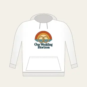 Our Wedding Horizon Hoodie in white