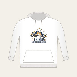 FRIEND LITTLE CONSTELLATION Hoodie in white