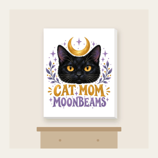 Product image Cat Mom Moonbeams Canvas Print