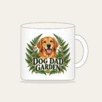 DOG DAD GARDEN Mug in white