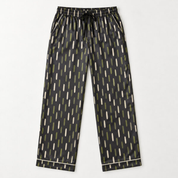 Product image Olive Dash Satin Pajama Pants
