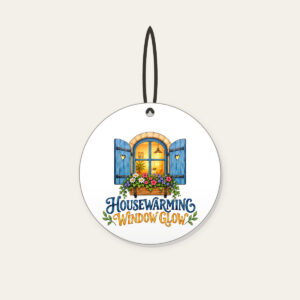 HOUSEWARMING WINDOW GLOW Ceramic Ornament in white