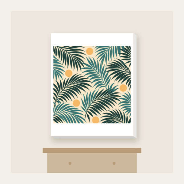 Product image Palm Frond Shadows on Sand Canvas Print