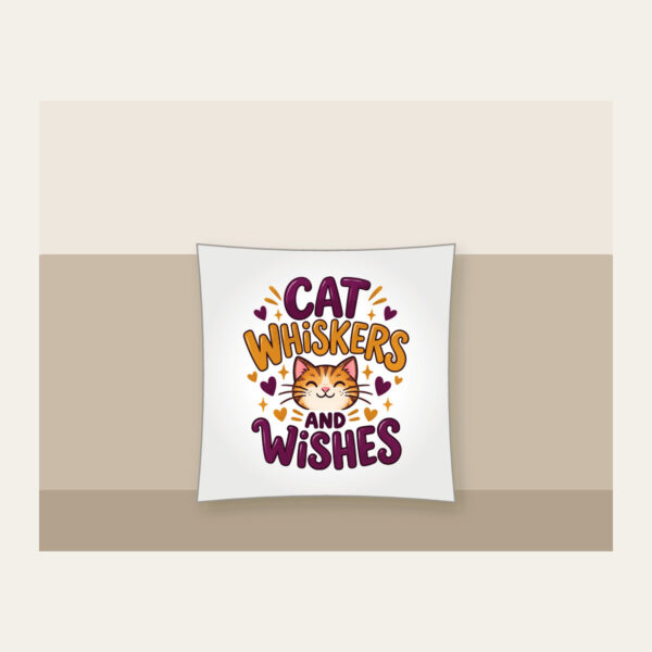 Product image Cat Whiskers and Wishes Pillow