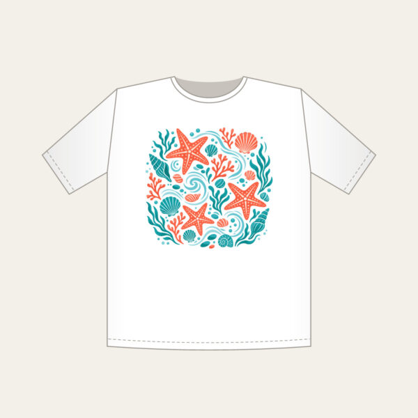 Product image Tide-Pool Starfish Pattern T-Shirt