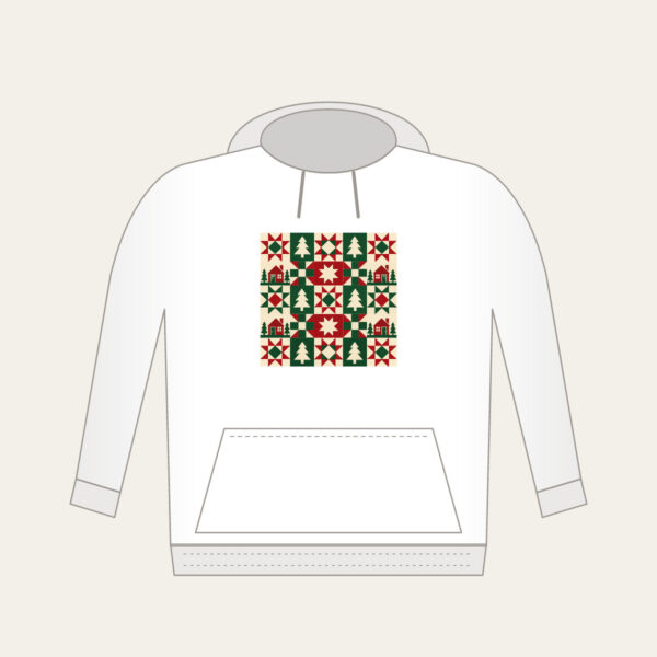 Product image Cabin, Tree and Star Patchwork Hoodie