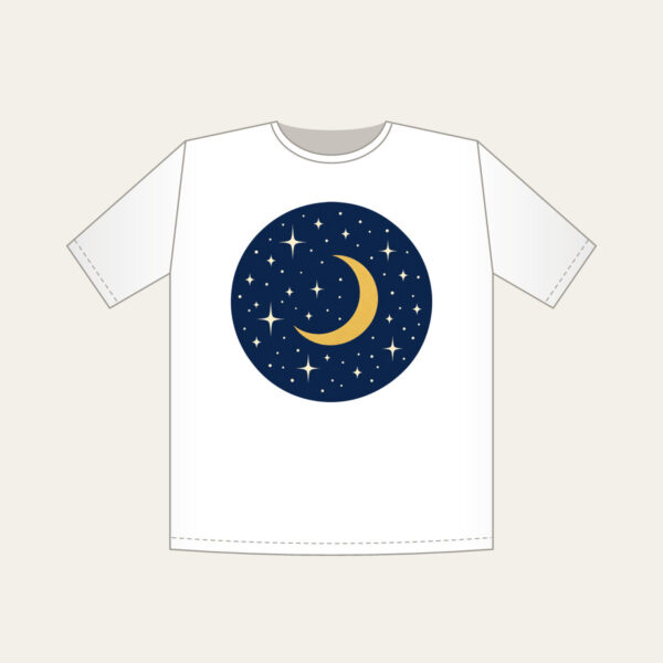 Product image Midnight Stars and Golden Crescent Moon T-Shirt