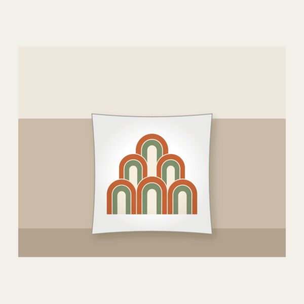 Product image Terracotta Nested Arches Pillow