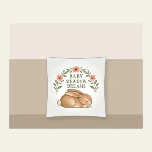 BABY MEADOW DREAMS Pillow in white