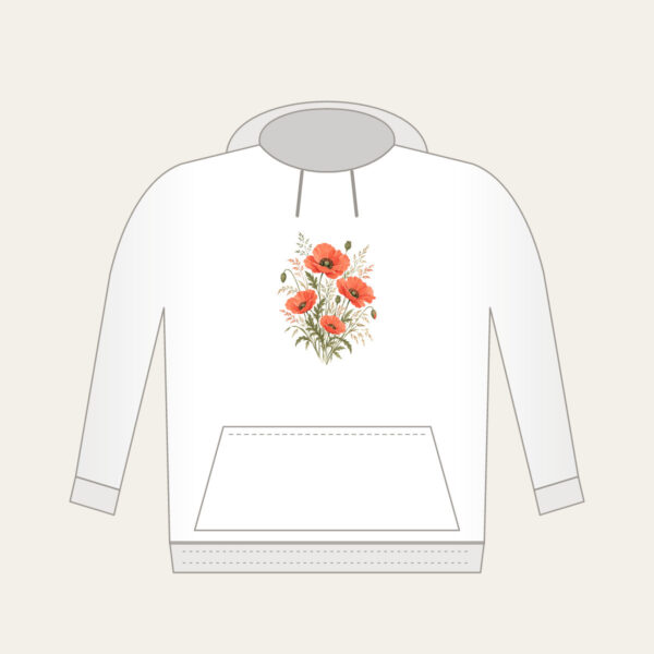 Product image Poppies and Fine Grasses Illustration Hoodie