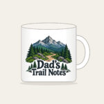 Dad's Trail Notes Mug in white