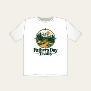 Father's Day Trails T-Shirt in white