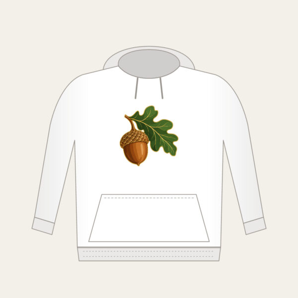 Product image Gold-Outlined Acorn and Oak Leaf Hoodie