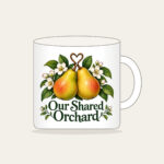 Our Shared Orchard Mug in white