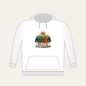 BESTIE LITTLE ADVENTURES Hoodie in white