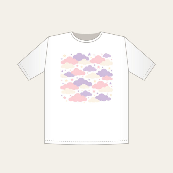 Product image Lilac Cloud Rows T-Shirt