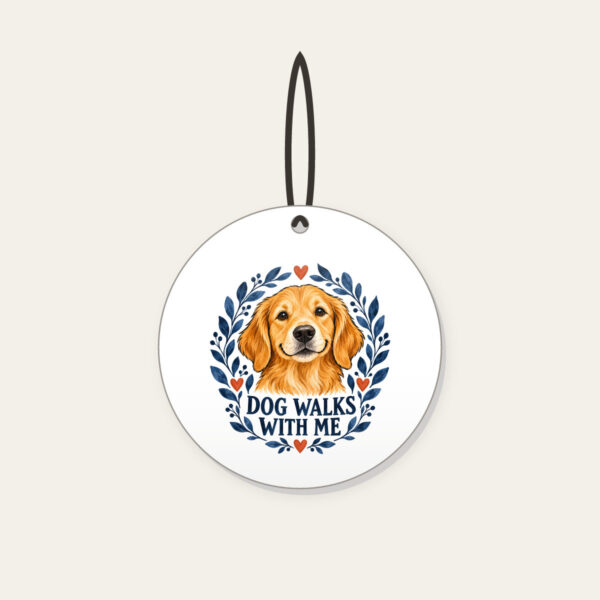 Product image Dog Walks with Me Ceramic Ornament