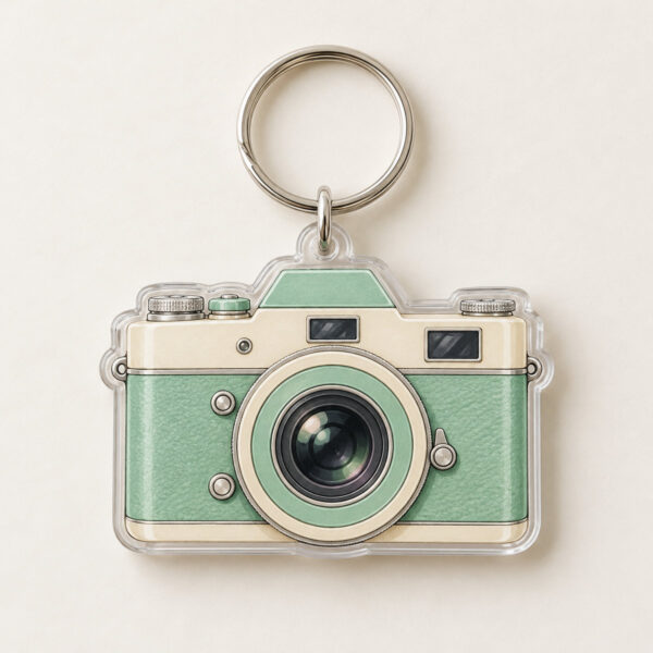 Product image Vintage Camera Two-Layer Acrylic Keychain