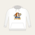 MY DOG LITTLE ORBIT Hoodie in white